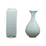 Yausun bluish white song bud vases set