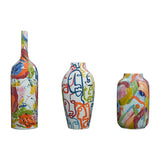 Yausun multicolored modern vases set