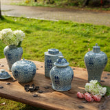 Yausun blue and white happiness pots big set