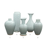 Yausun bluish white song bud vases set